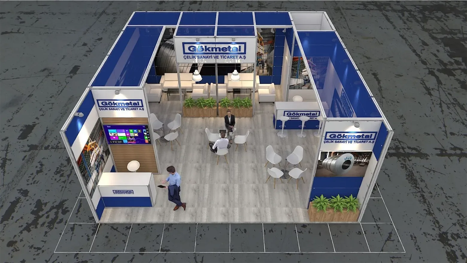 Gökmetal standı, 3B tasarım görseli