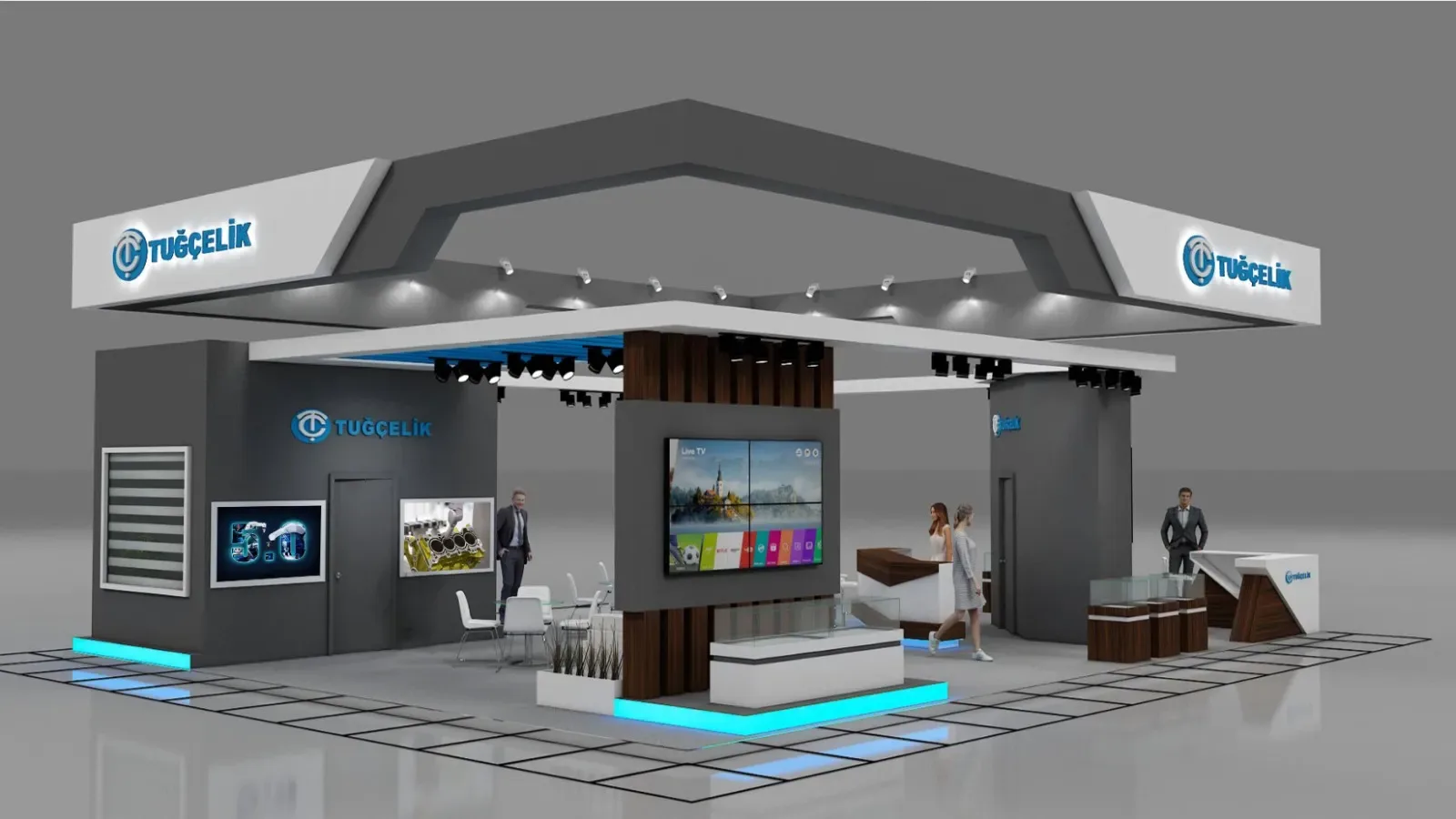 Tuğçelik fuar standı, 3B tasarım